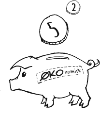 Illustration af en sparegris